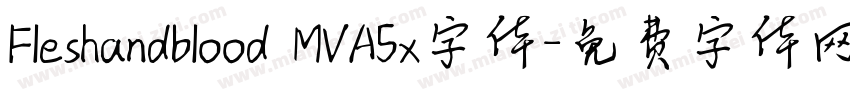 Fleshandblood MVA5x字体字体转换